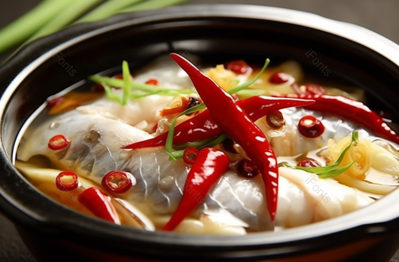 四川菜酸菜乌鱼砂锅切片砂锅摄影图,高清,摄影图,摄影图片,图片大全,摄影图免费下载